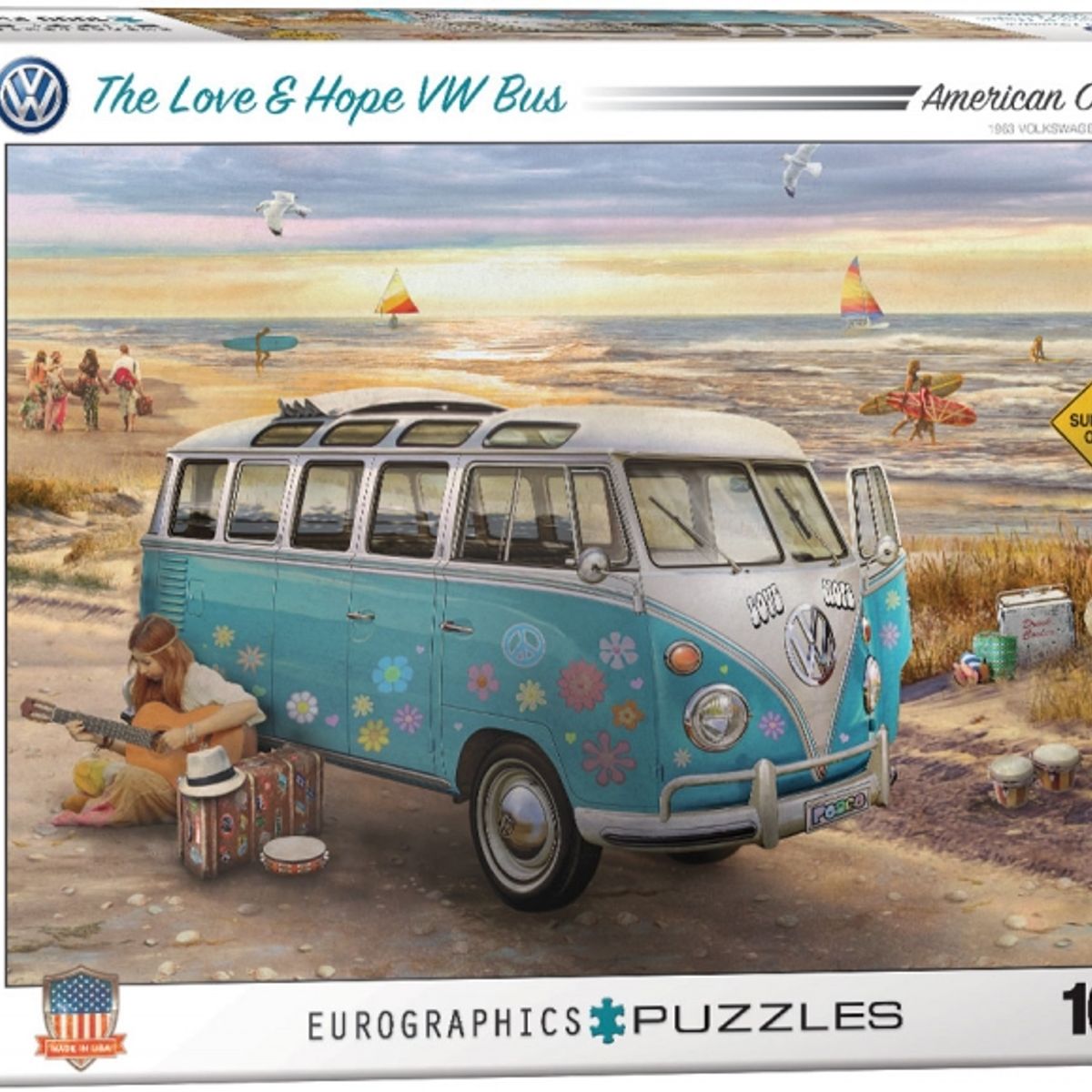 EUROGRAPHICS - EUROGRAPHICS 6000-5310 THE LOVE AND HOPE VW BUS PUZZLE 1000