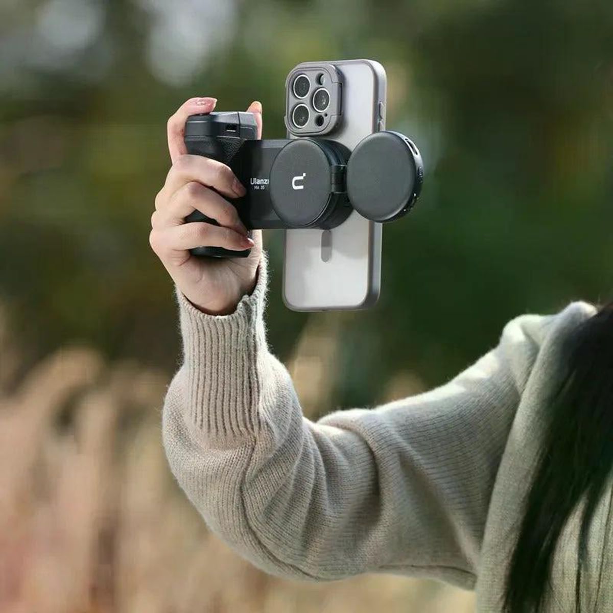 ULANZI - Ulanzi MA35 Soporte Empuñadura Para Teléfonos Con Disparador Remoto