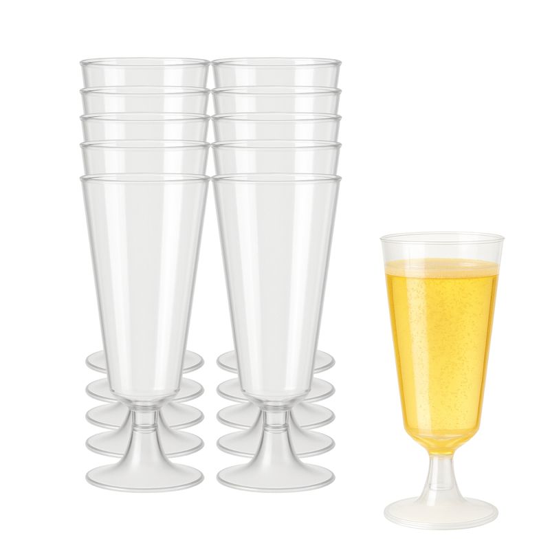 GENERICO - Set 20 Copas Champagne Desechable Acrilico Champán Plastico