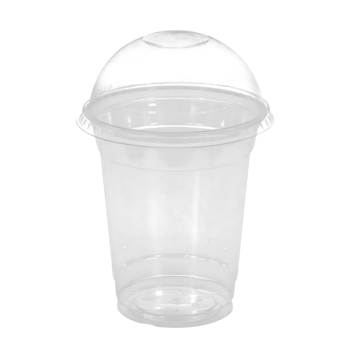 GENERICO - Set 200 Vasos Frappe 16Oz Tapa Domo 470mL Plastico PET