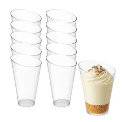 GENERICO - Set 20 Vasos Shot 60mL Postre Plastico Acrilico Desechable