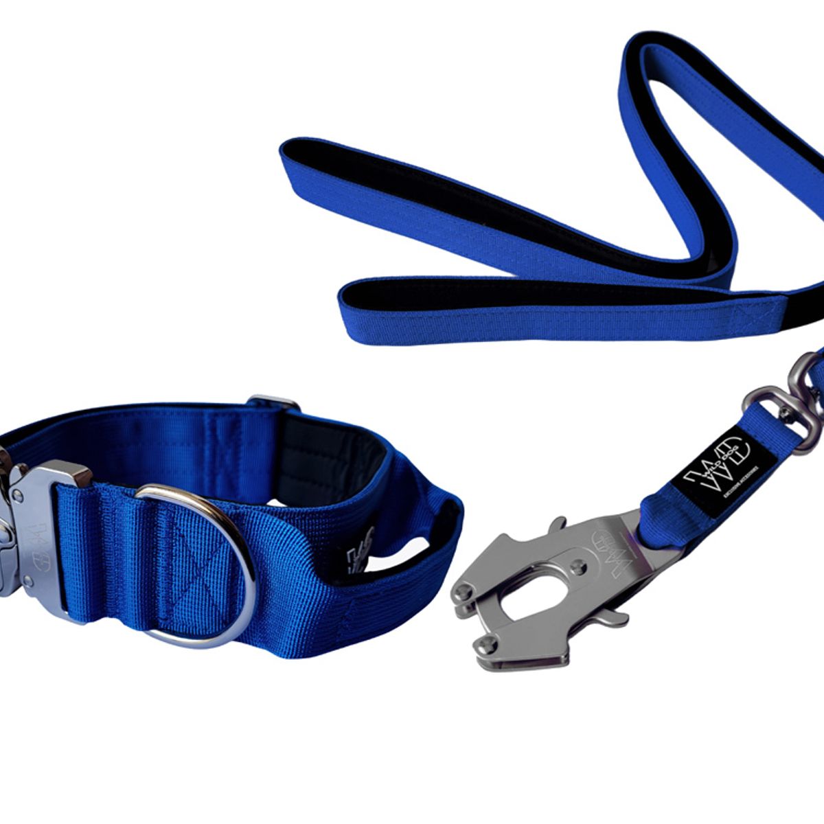 GENERICO - Collar Táctico Y Correa Para Perro - AZUL TALLA L