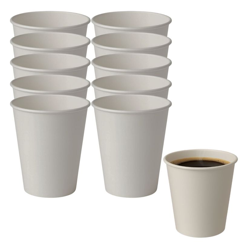 GENERICO - Set 20 Vasos Cafe Doble Pared Termico 236mL 8Oz Desechable