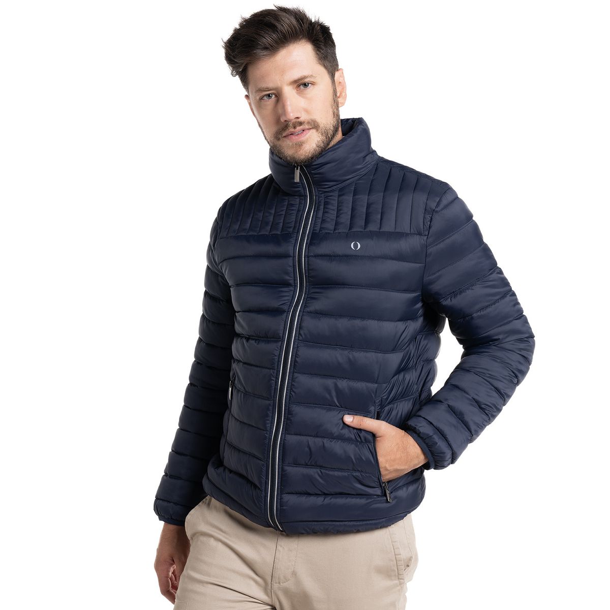 POTROS - Parka Andorra Quilted Acolchada Hombre Verde POTROS