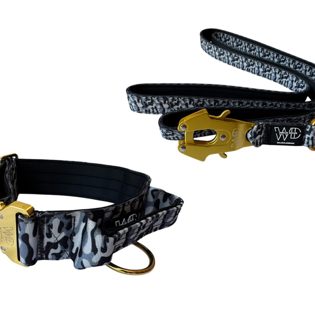 GENERICO - Collar Táctico Y Correa Para Perro - CAMUFLAJE TALLA L