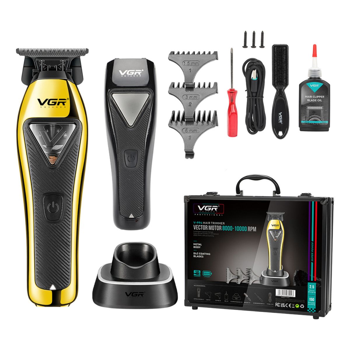 VGR VOYAGER - Patillera Professional VGR 994 Metal Motor Vector 10000 RPM