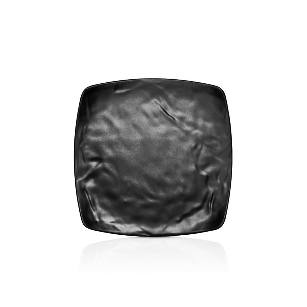 GENERICO - PLATO MELAMINA CUADRADO NEGRA 215 X 215 CM LINEA CARRE - Negro