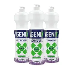 IGENIX - Pack X3 Limpiador Cloro Gel Lavanda 900ml
