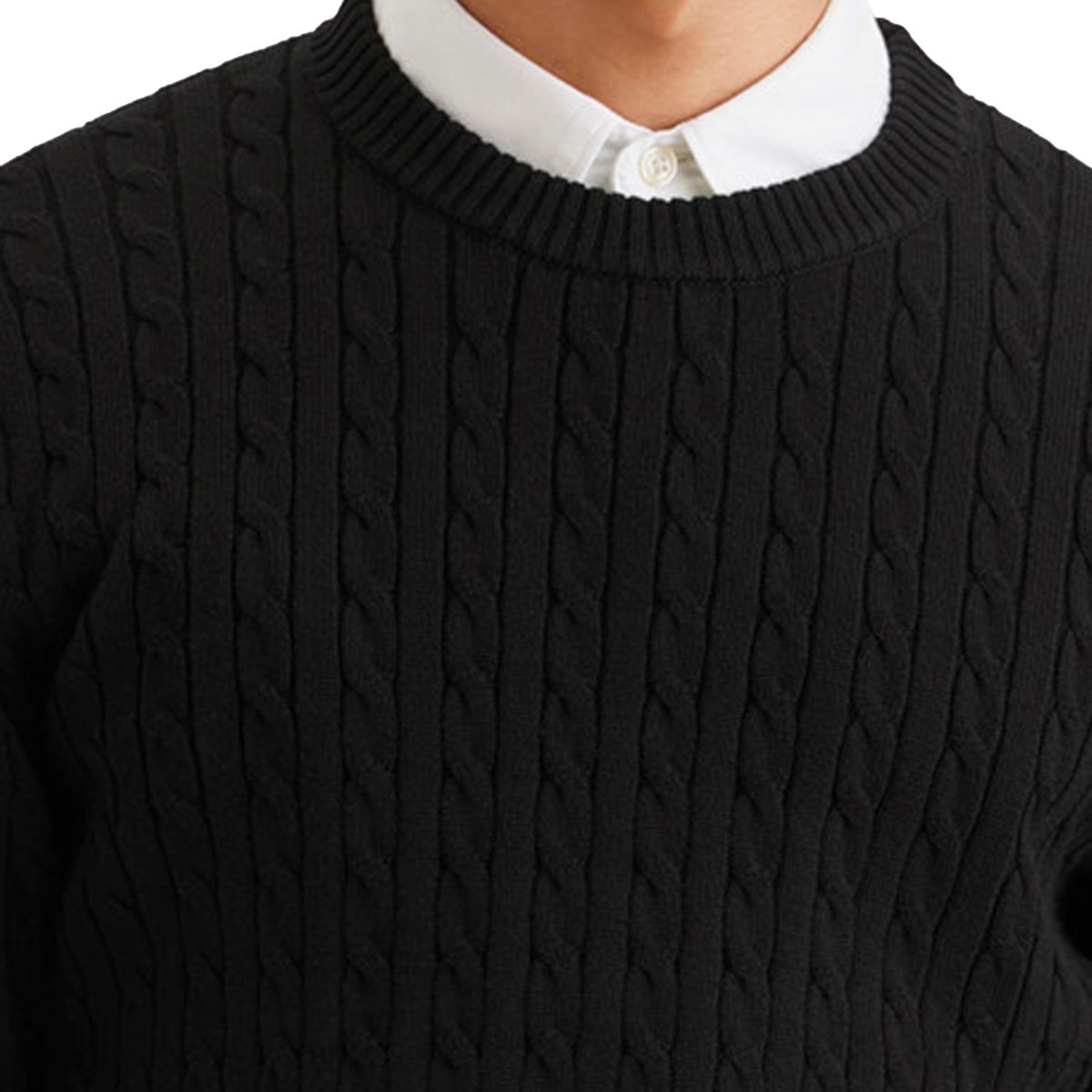 DOCKERS - Sweater Hombre Crewneck Regular Fit Negro Dockers