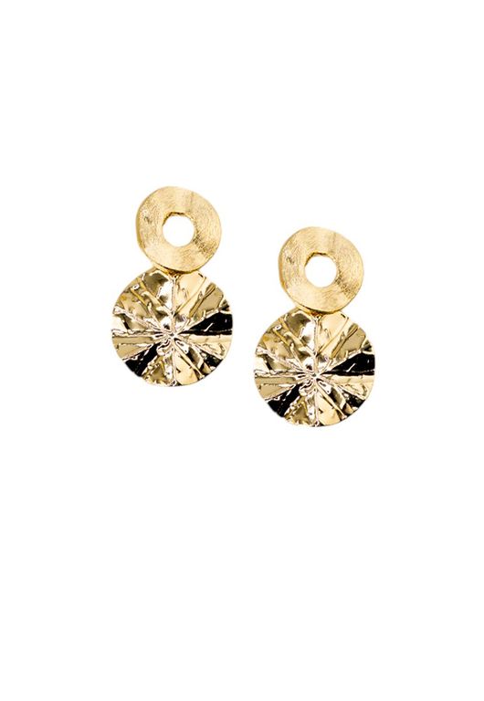 Aros Lilly Gold Bano de Oro 24k Dorado TALLA UNICA