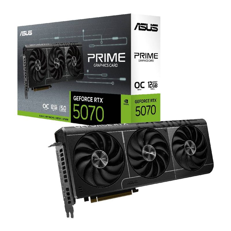 ASUS - Tarjeta de Video ASUS Prime GeForce RTX 5070 OC 12GB
