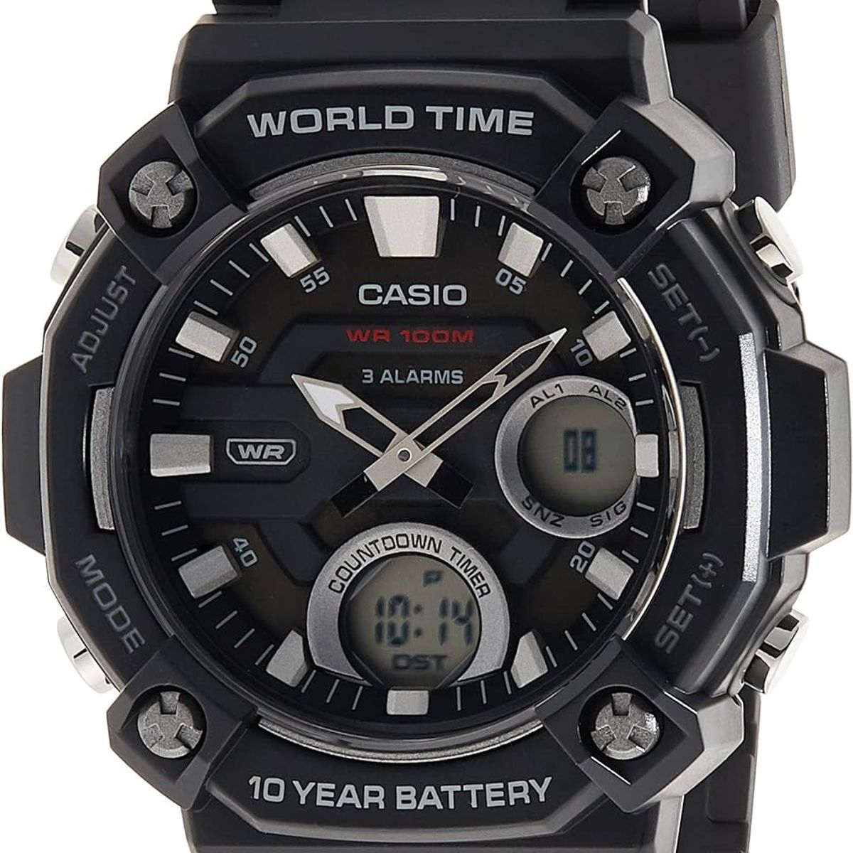 CASIO - RELOJ CASIO AEQ120W-1AV HOMBRE ANALOGO DIGITAL SUMERGIBLE