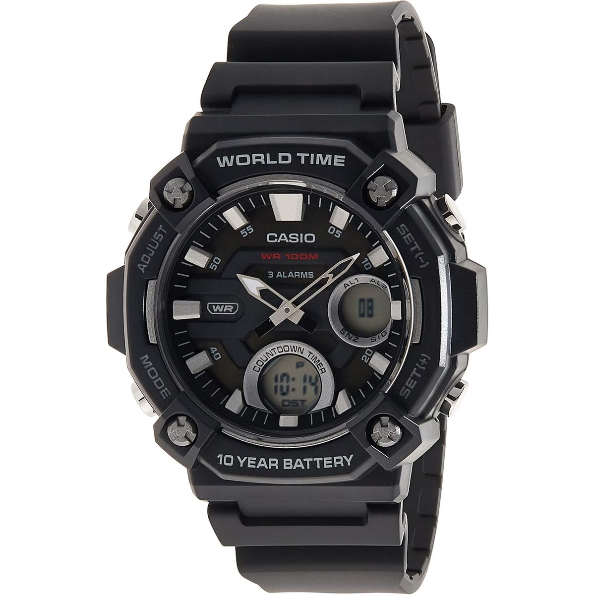 CASIO - RELOJ CASIO AEQ120W-1AV HOMBRE ANALOGO DIGITAL SUMERGIBLE