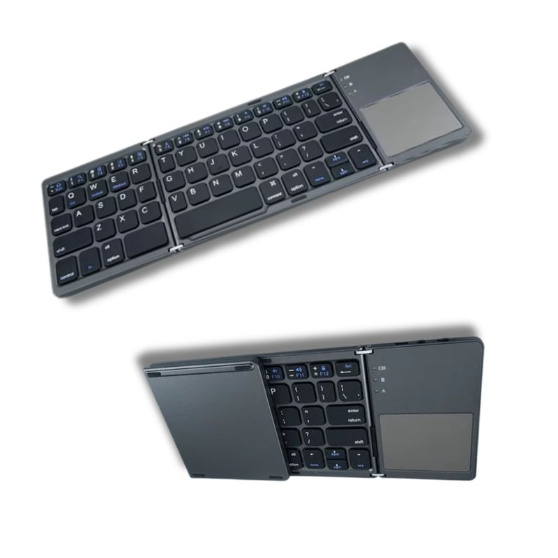 GENERICO - Mini Teclado Inalámbrico Portátil Plegable Con Ñ Español Con Touchpad