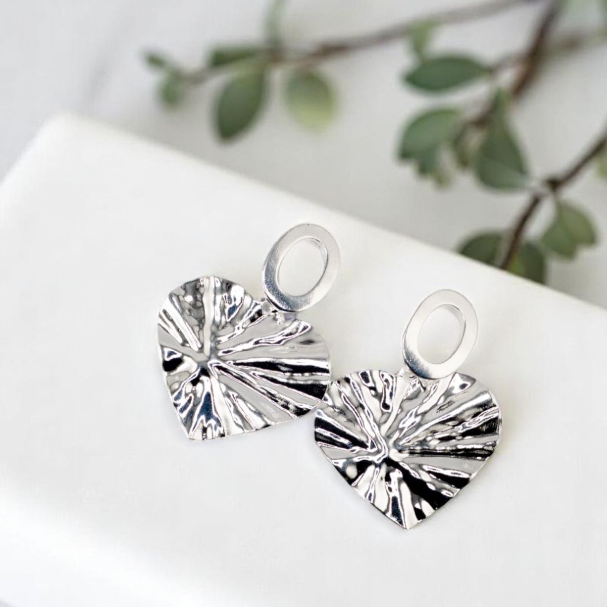 JOYAS MONTERO - Aros Ella Silver Baño de Oro 24k