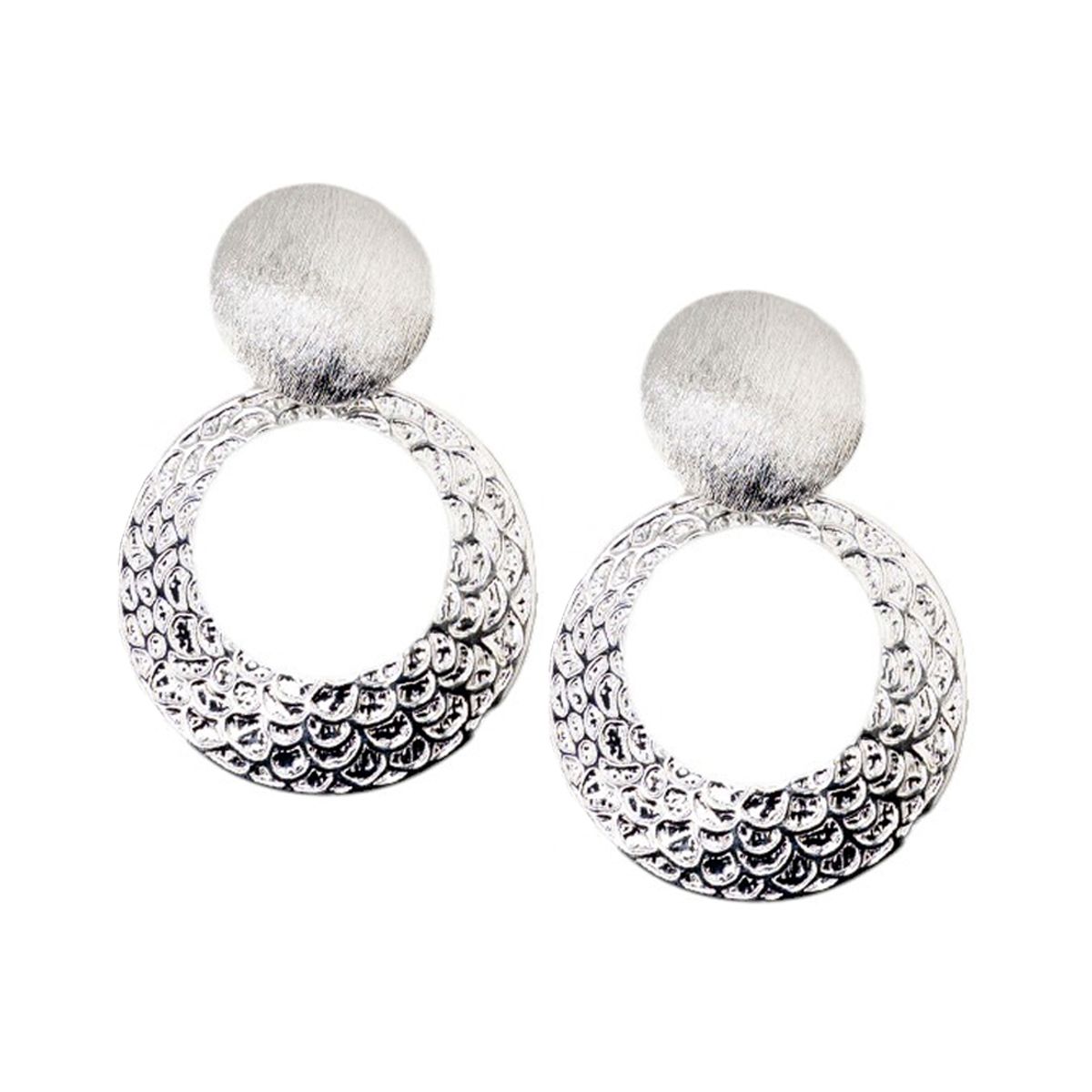 JOYAS MONTERO - Aros Elena Silver Baño de Oro 24k