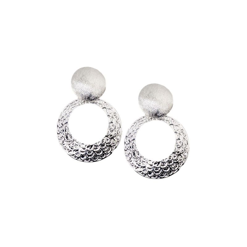 JOYAS MONTERO - Aros Elena Silver Baño de Oro 24k