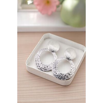 Imagen 2 del producto Aros Elena Silver Baño de Oro 24k