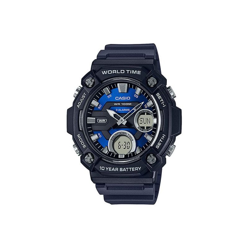 CASIO - CASIO AEQ120W-2AV WORLD TIME MULTIFUNCION