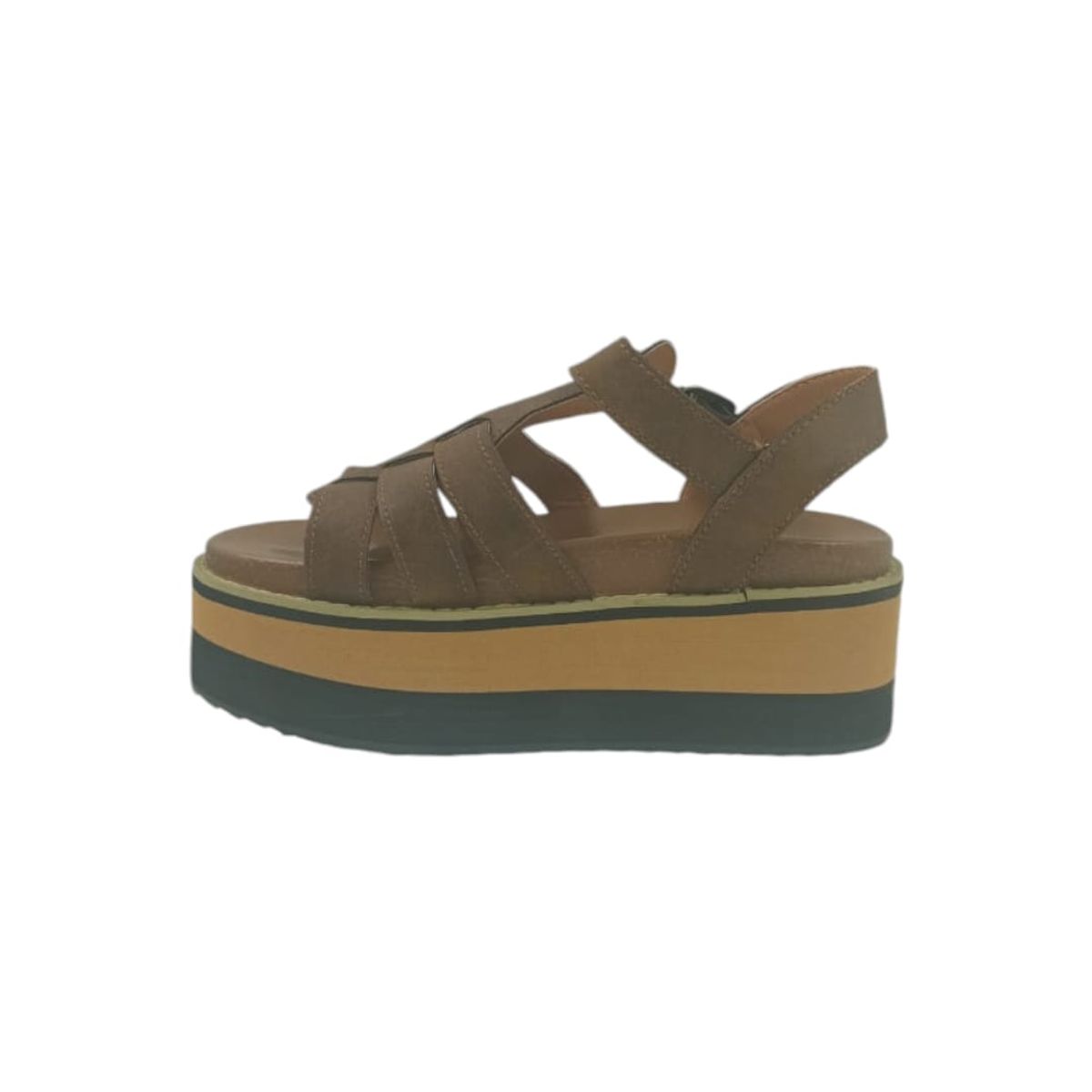 HERIEL - Sandalia Café Plataforma Mujer