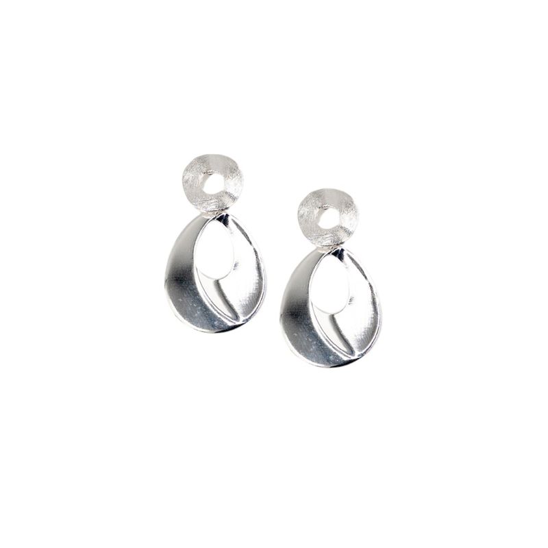 JOYAS MONTERO - Aros Berna Silver Baño de Oro 24k