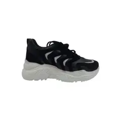HERIEL - Zapatilla Negra Plataforma Mujer
