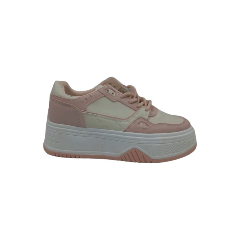 HERIEL - Zapatilla Rosa Plataforma Mujer