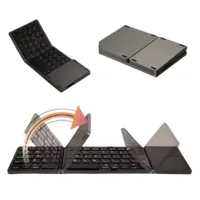 Mini Teclado Inalámbrico Portátil Plegable Con Ñ Español Con Touchpad