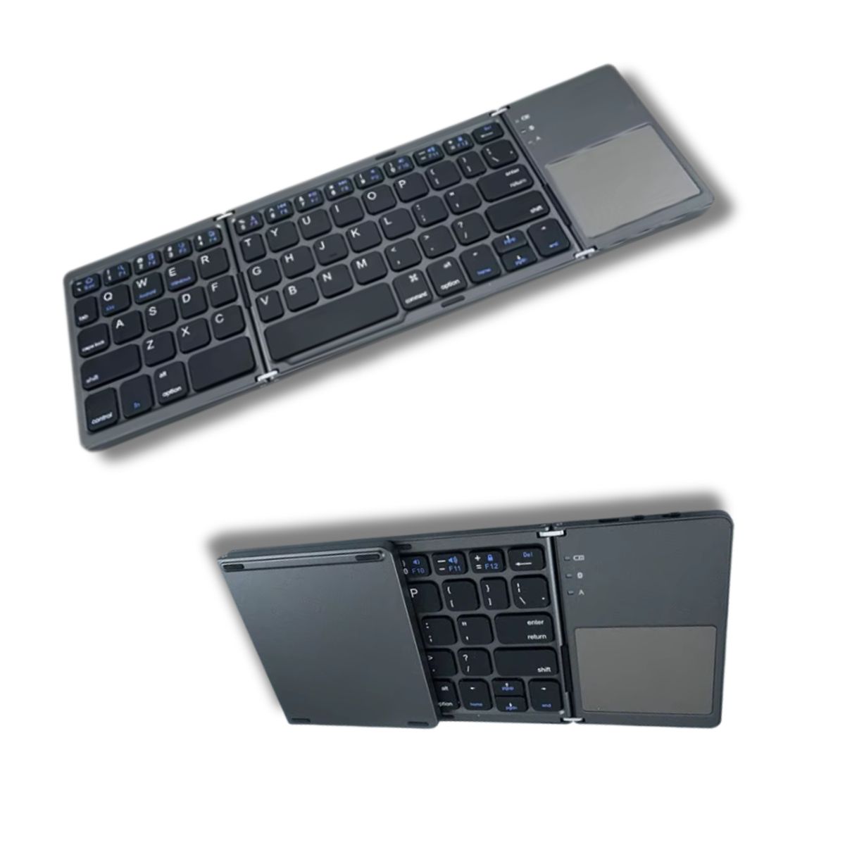 GENERICO - Mini Teclado Inalámbrico Portátil Plegable Con Ñ Español Con Touchpad