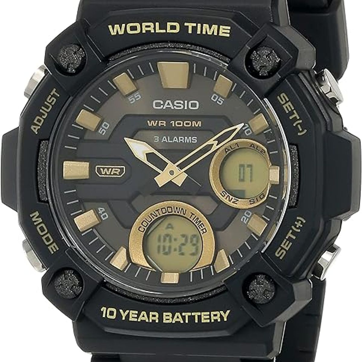 CASIO - CASIO AEQ120W-9AV  HOMBRE analogo digital sumergible