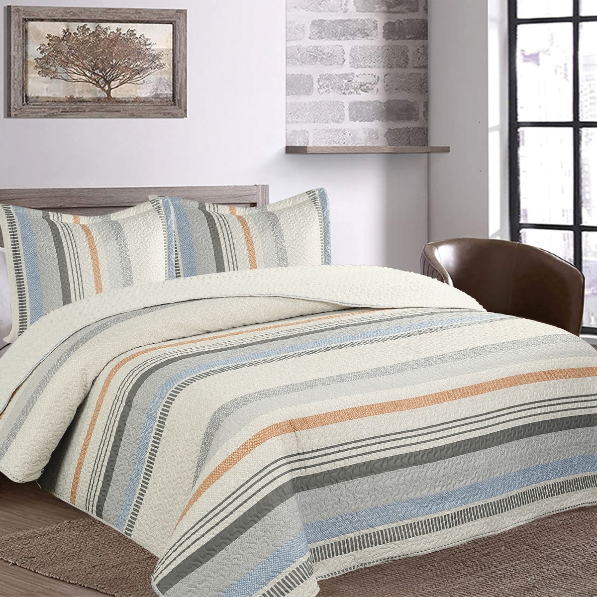 CHANTILLY - Quilt Ultrasonic Sherpa Lineas Chantilly