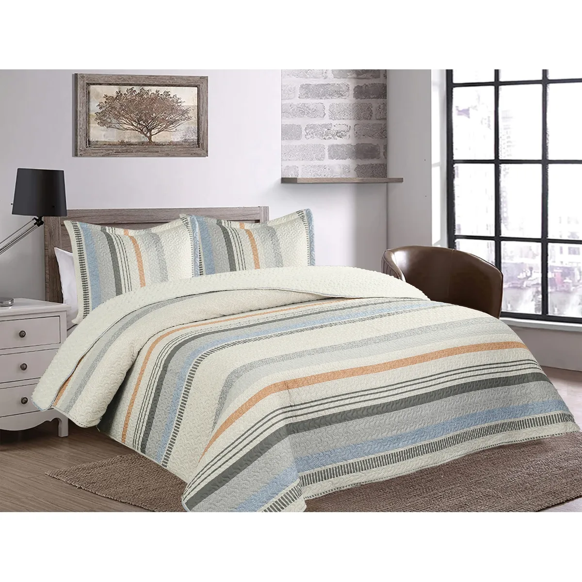 CHANTILLY - Quilt Ultrasonic Sherpa Lineas Chantilly