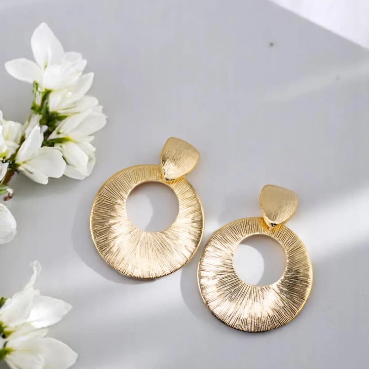 JOYAS MONTERO - Aros Daria Gold Baño de Oro 24k