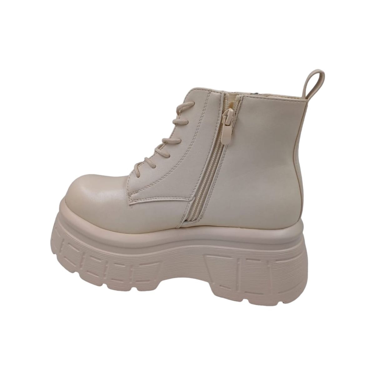 HERIEL - Botín Beige Plataforma Mujer