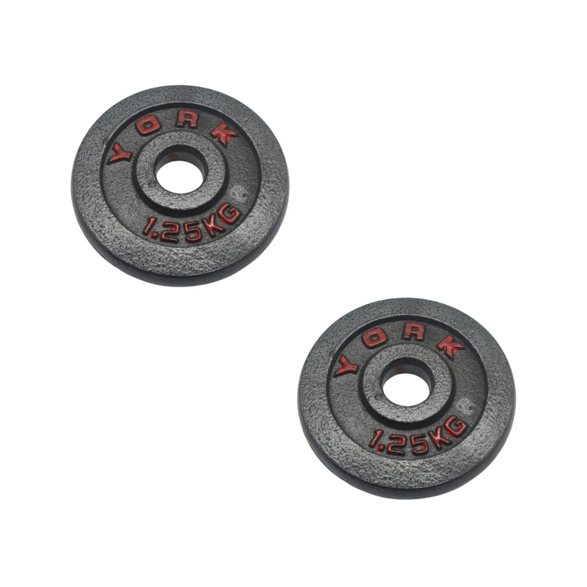 GENERICO - Pack 2 Discos Para Barra Mancuernas O Barra 1.25 Kg Acero