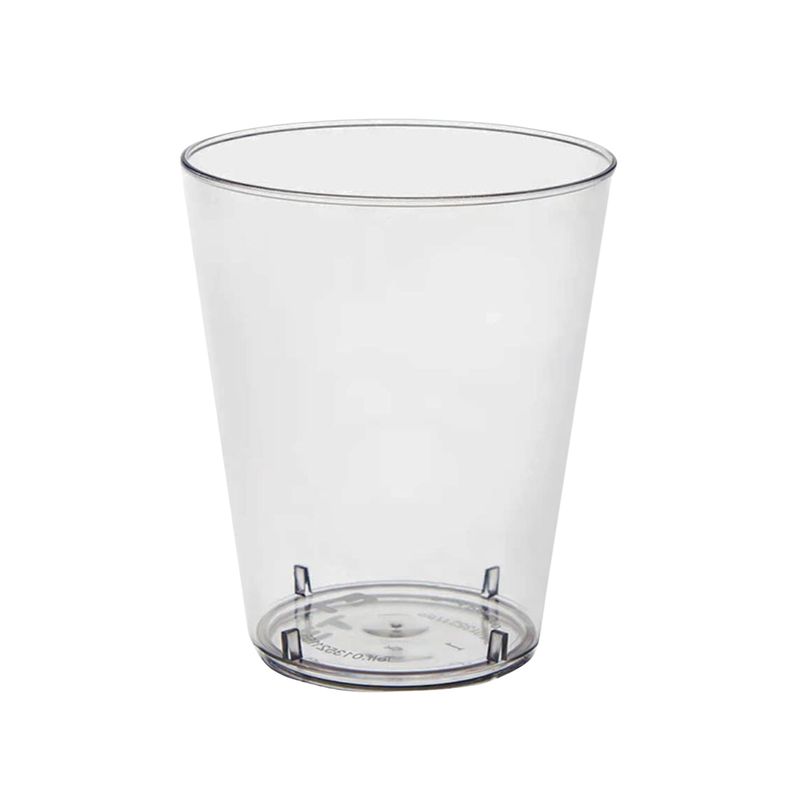 GENERICO - Set 100 Vasos Acrilico 80mL Postre 3oz Acrilico Desechable