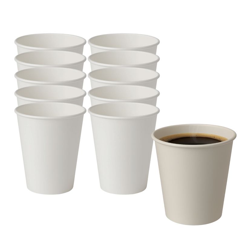 GENERICO - Set 100 Vasos Cafe Polipapel Termico 350mL 12Oz Desechable
