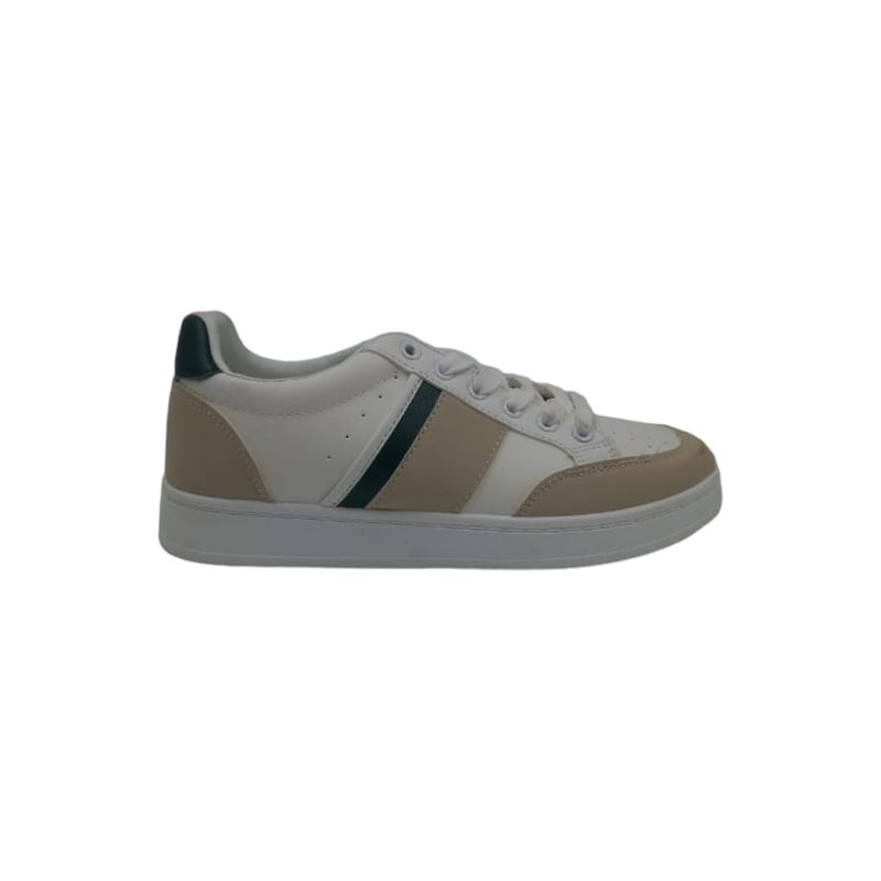 HERIEL - Zapatilla Blanca y Beige Hombre