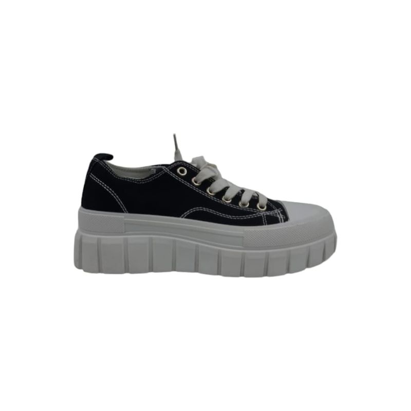 HERIEL - Zapatilla Negra Plataforma Mujer