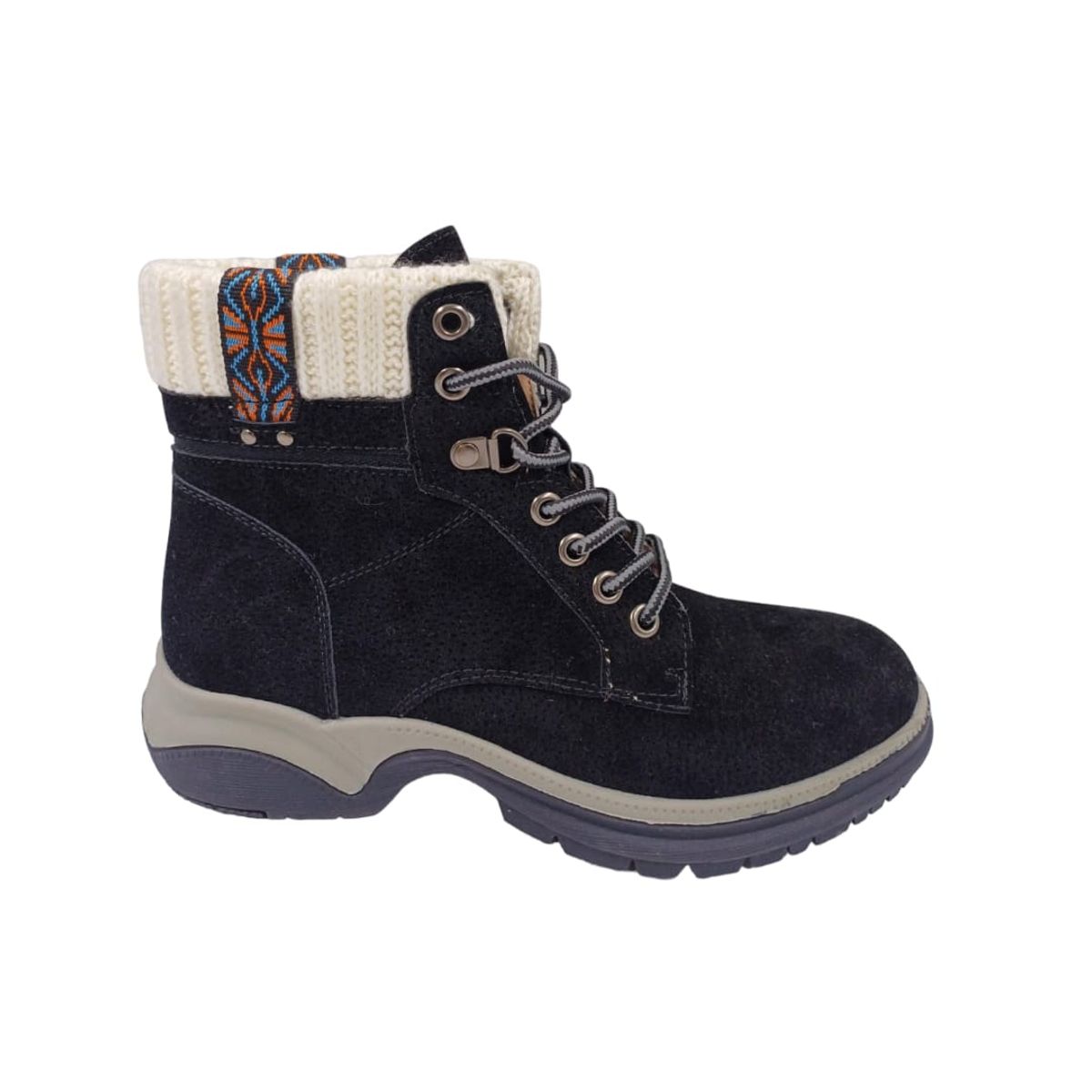 HERIEL - Botín Negro Plataforma Mujer