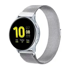 GENERICO - Correa Para Samsung Watch Active Gear Magnetica Metal 22mm.