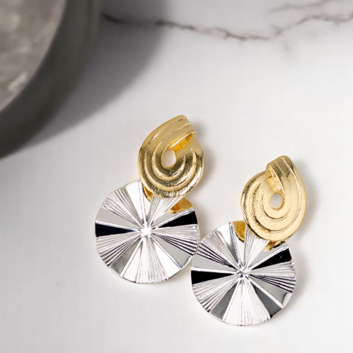 JOYAS MONTERO - Aros Milena Gold Baño de Oro 24k