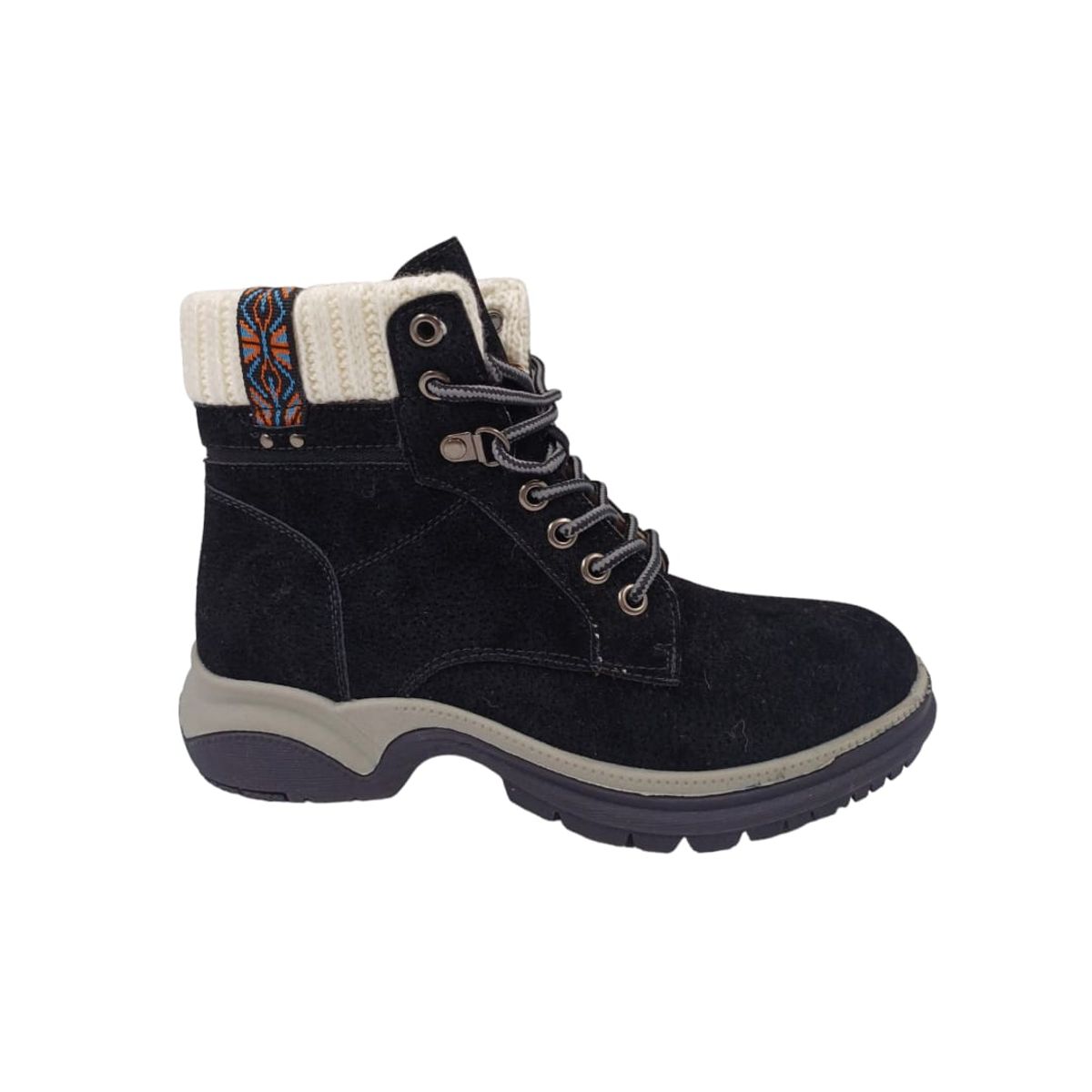 HERIEL - Botín Negro Gamuza Mujer