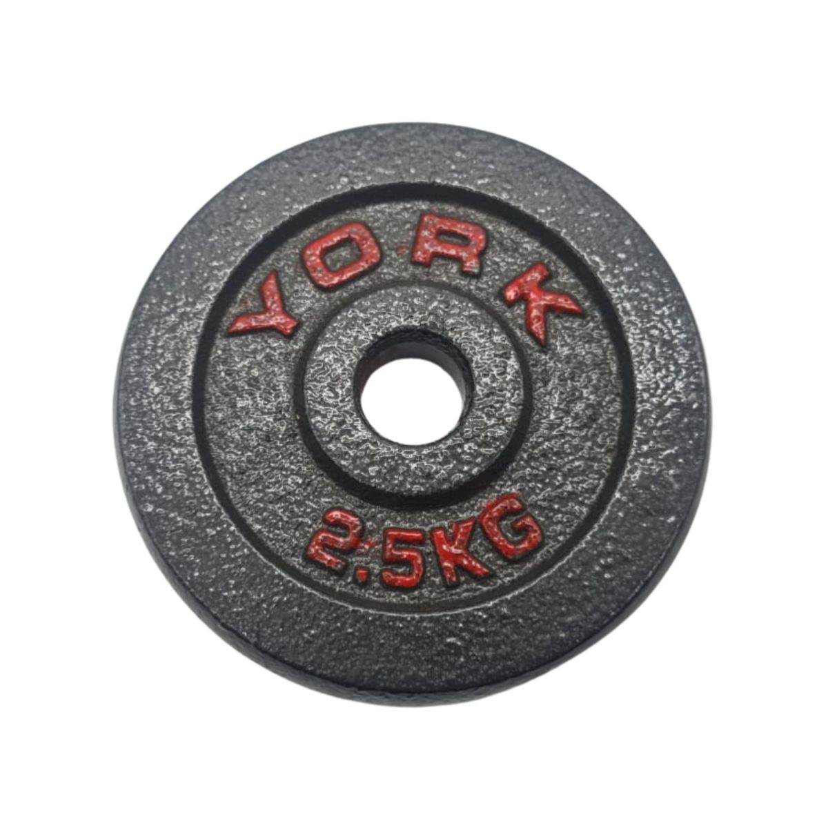 GENERICO - Disco Pesa 2.5 Kg Acero Galvanizado Mancuerna Preolimpico