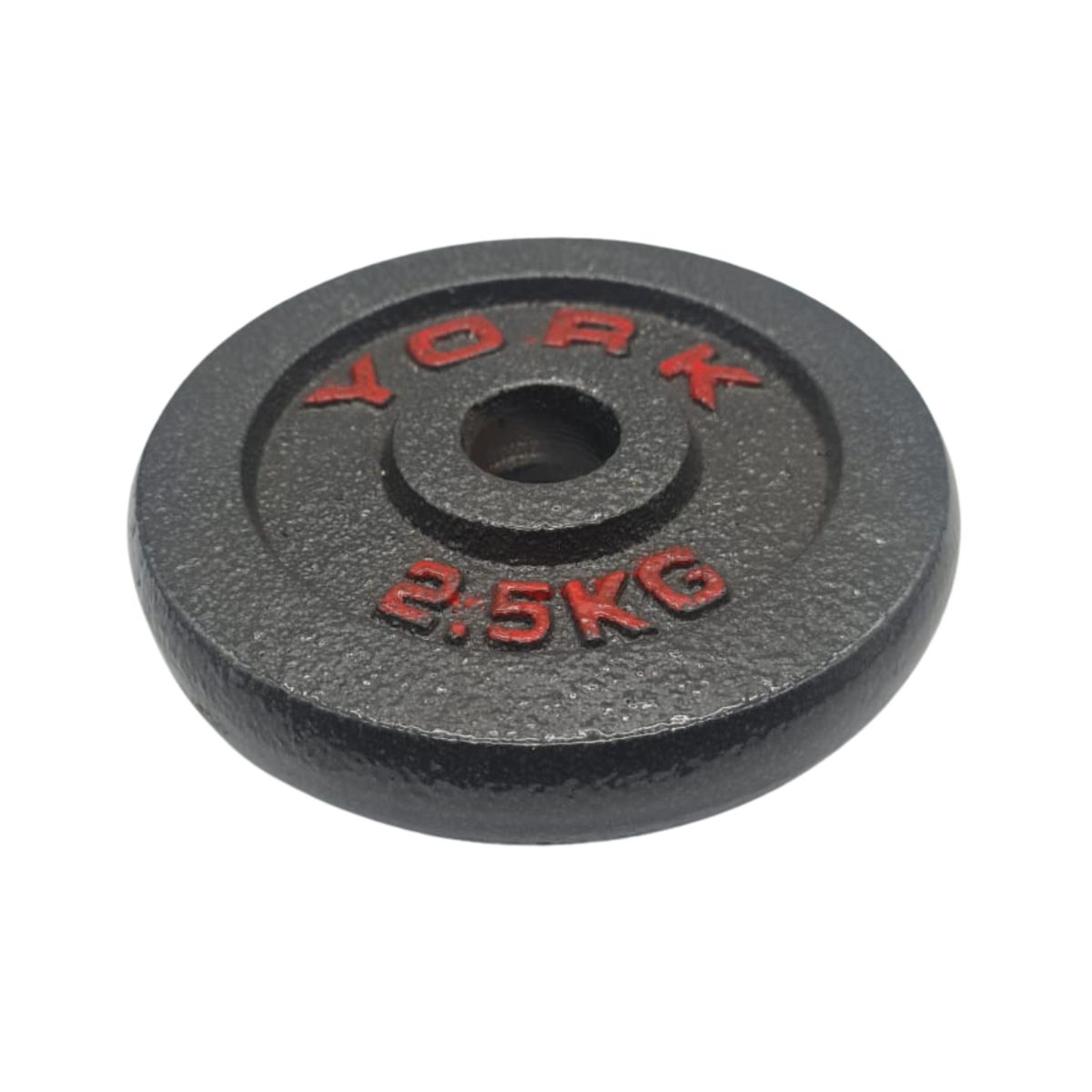 GENERICO - Disco Pesa 2.5 Kg Acero Galvanizado Mancuerna Preolimpico