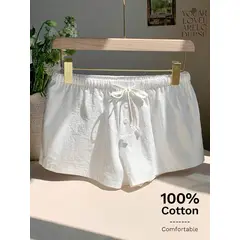 VARIOS - Pantalones Cortos Bubble Charm Blancos She Shines