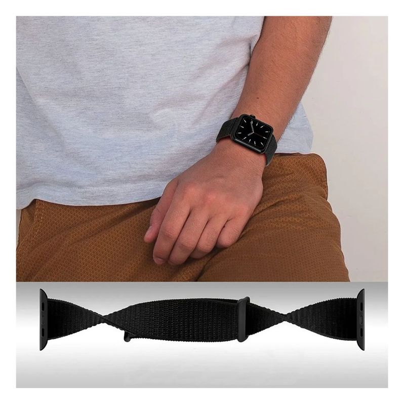 GENERICO - Correa Para Apple Watch Nylon Gym Time 38 / 40 / 41 mm