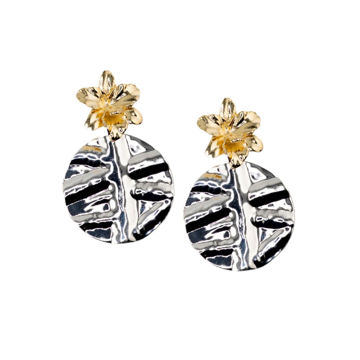 JOYAS MONTERO - Aros Frida Baño de Oro 24k