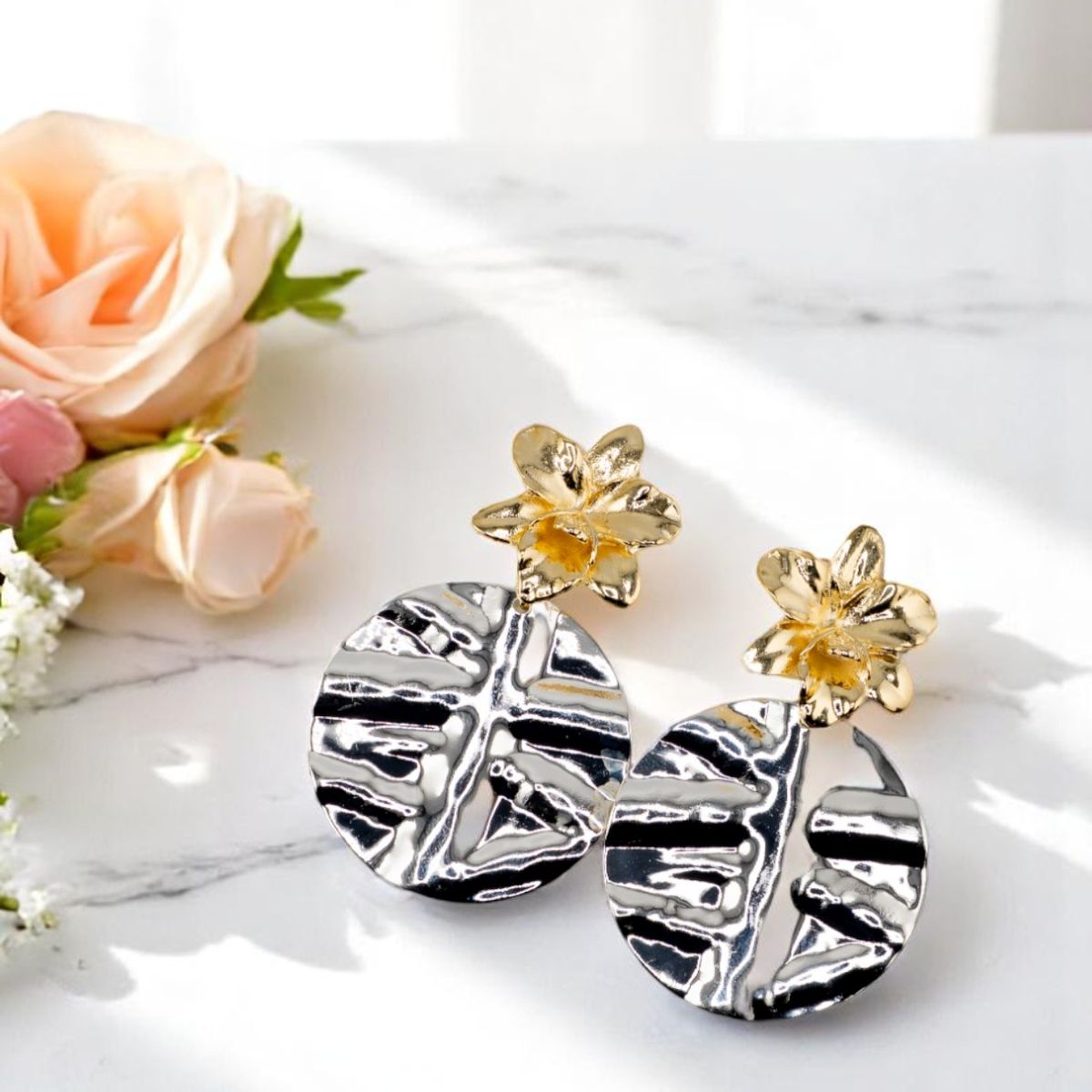 JOYAS MONTERO - Aros Frida Baño de Oro 24k