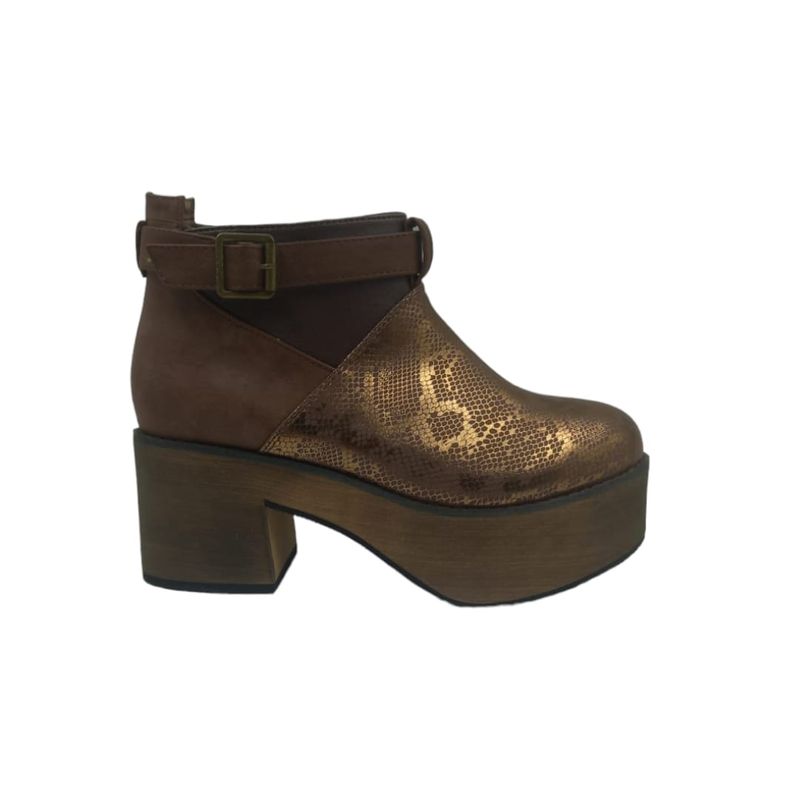 HERIEL - Botin Café Plataforma Mujer